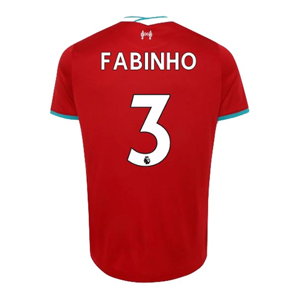 Camiseta Liverpool NO.3 Fabinho 1ª 2020 2021 Rojo